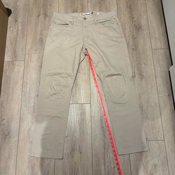 Tailor Vintage Stretch Twill 5 Pocket Summer Beige Pants, 36 x 32 - Picture 11 of 12